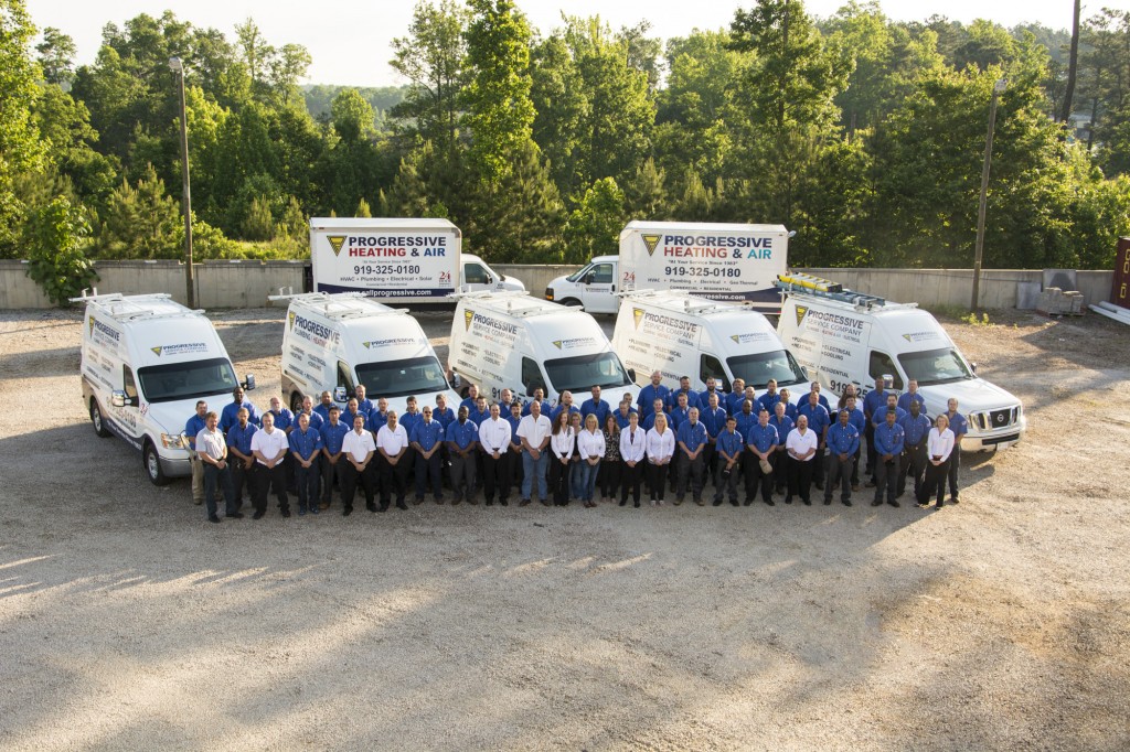 Progressive Plumbing, Heating & Air, Electrical Raleigh team