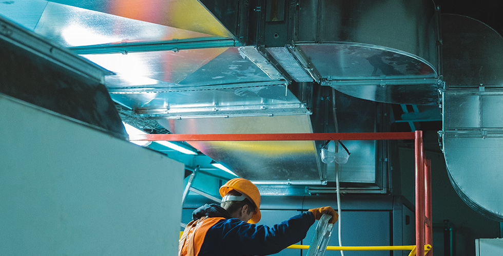 Progressive HVAC Commercial Ducts Header Mobile
