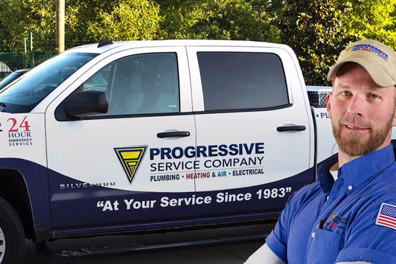 Progressive HVAC Truck Technician Header Mobile